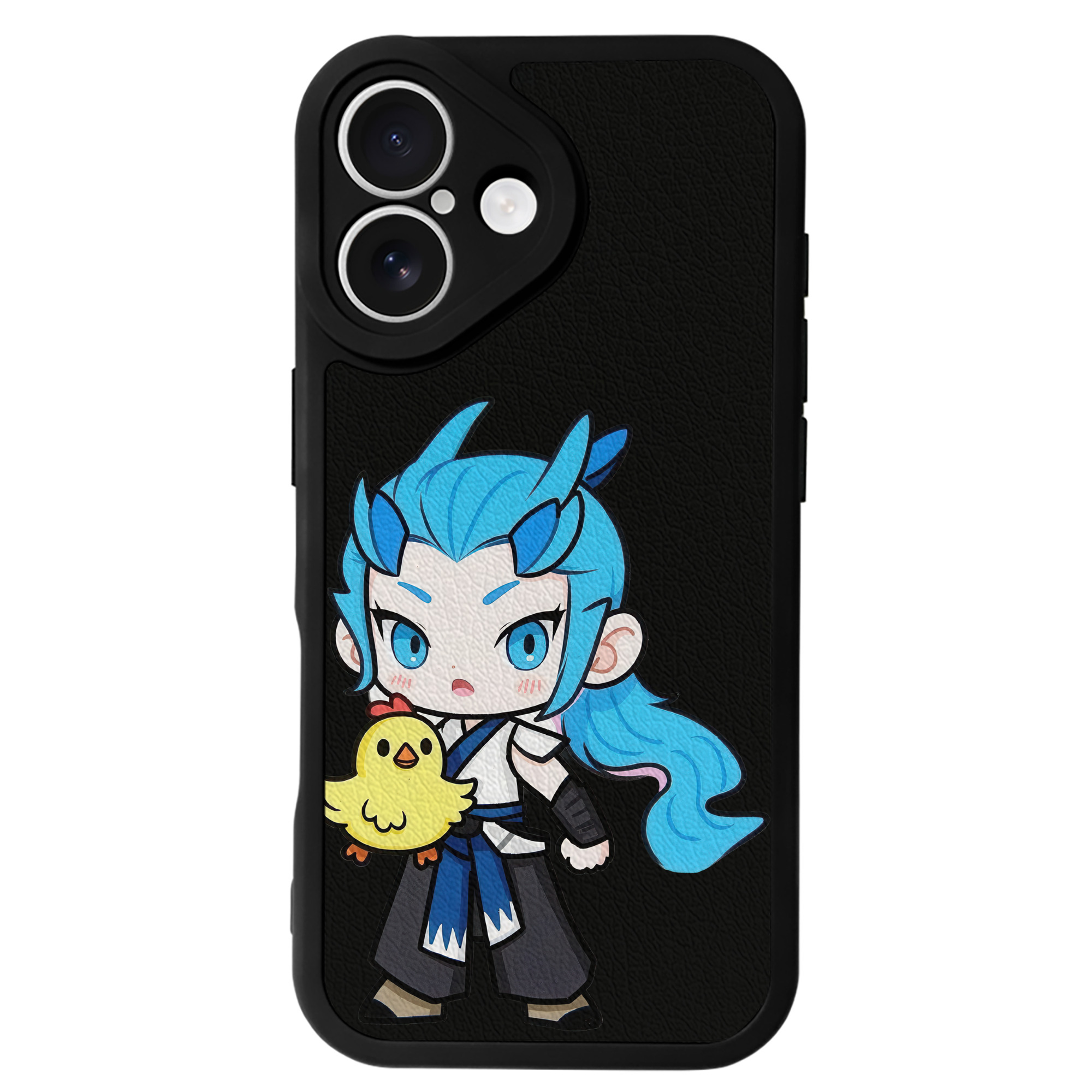 （画像用） Ne Zha 2 ナタ 魔童の大暴れ 【iPhone 16シリーズ対応】シリコンスマホケース（レザー調） 材質：シリコン